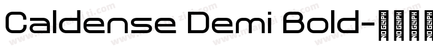 Caldense Demi Bold字体转换